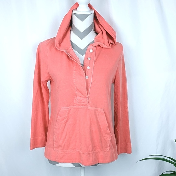 J. Crew Tops - J.Crew Sun Washed Jersey 100% Cotton Hoodie
